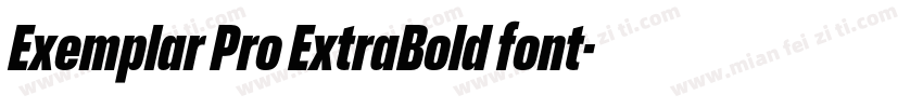 Exemplar Pro ExtraBold font字体转换